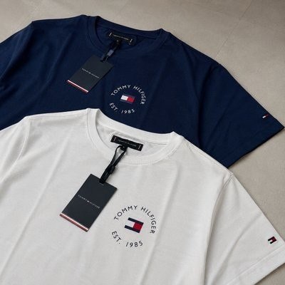 Kit Tommy Hilfiger Camisetas Azul Marinho/branco - Original
