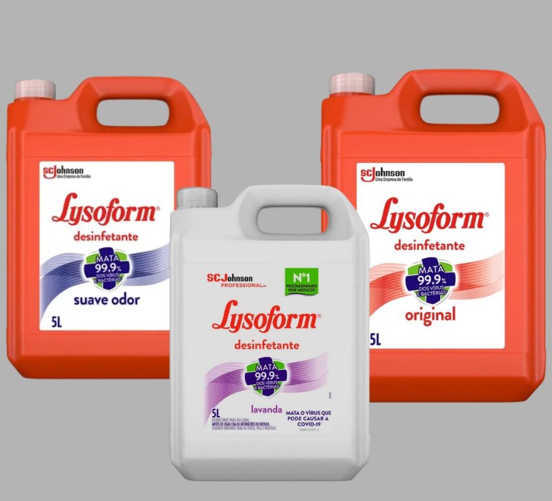 Lysoform Suave Odor, Desinfetante Líquido, Limpeza Casa, 5L