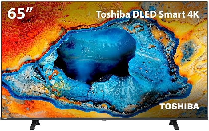 Smart Tv Dled 65" 4K Toshiba 65C350NS Vidaa 4 HDMI 2 USB Wi-Fi TB032M