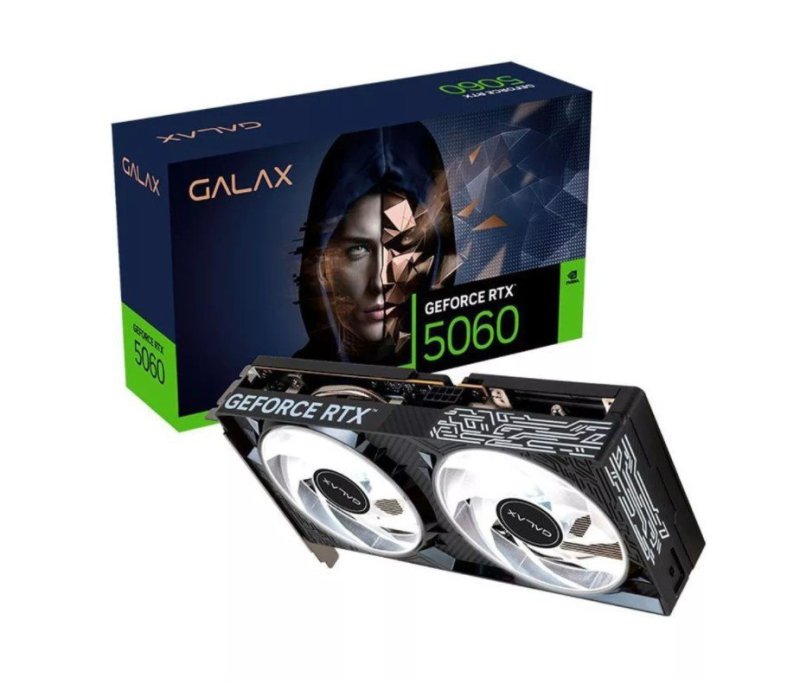 Placa de Vídeo Galax RTX5060 1 Click OC 2X 8GB