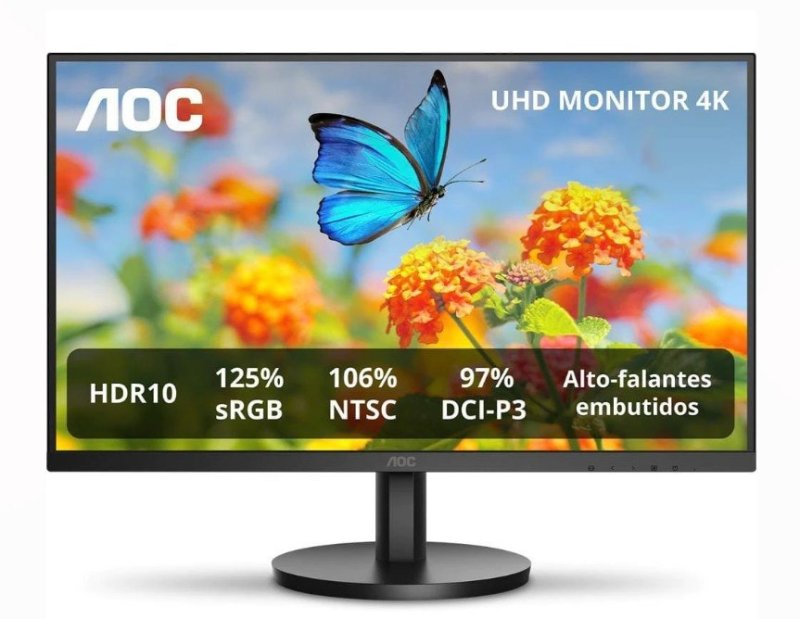 Monitor AOC de 27" e 4K