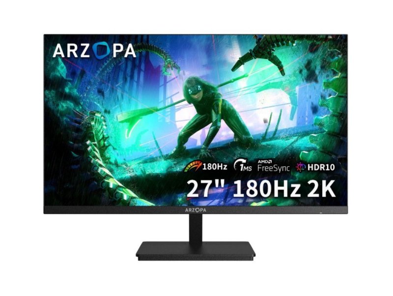 Monitor Gamer ARZOPA M1RC, 27" IPS, QHD, 180Hz, 1ms, 115% sRGB