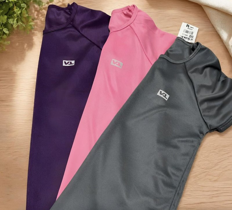 Kit 4 Blusas Feminina Fitness Dry Fit Camiseta Academia
