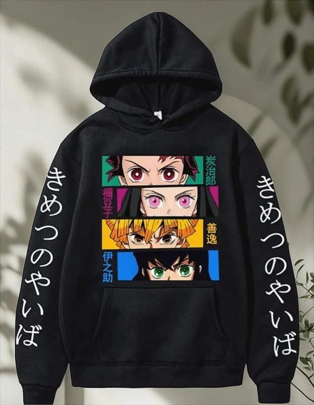 Blusa De Frio Moletom Estampa Top Demon Slayer Anime - Bt573