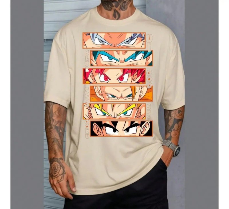 Camiseta Dragon Ball Goku Super Saiyajin Anime Premium Bt905 + Frete Grátis