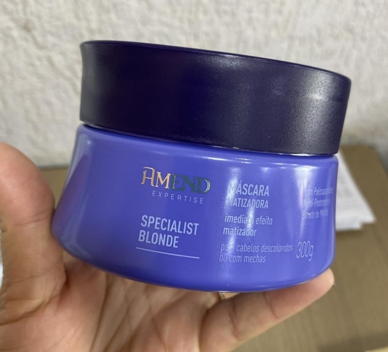 Máscara Matizadora Specialist Blonde Amend 300g
