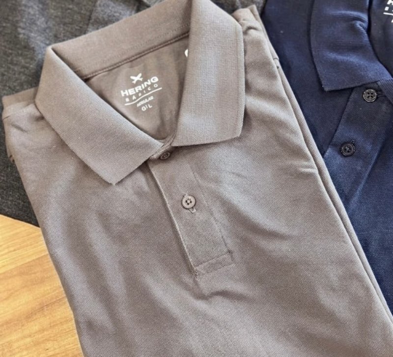 Camisa Polo Básica Masculina Manga Curta Em Piquet Hering