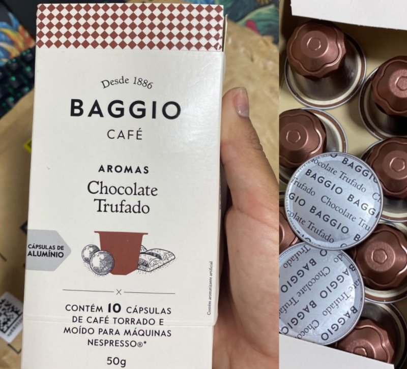 Baggio Café Cápsulas De Café Aroma Chocolate Trufado Compatível Com Nespresso Contém 10 Cápsulas