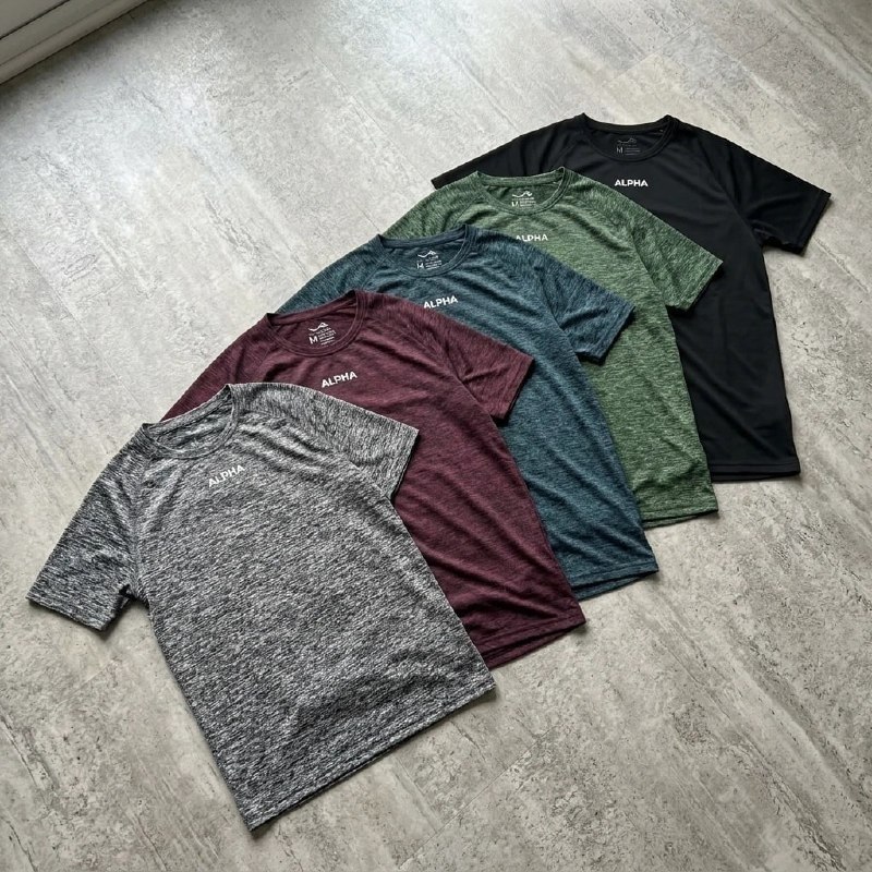 Kit 5 Camisetas Dry Essential Alpha Masculina