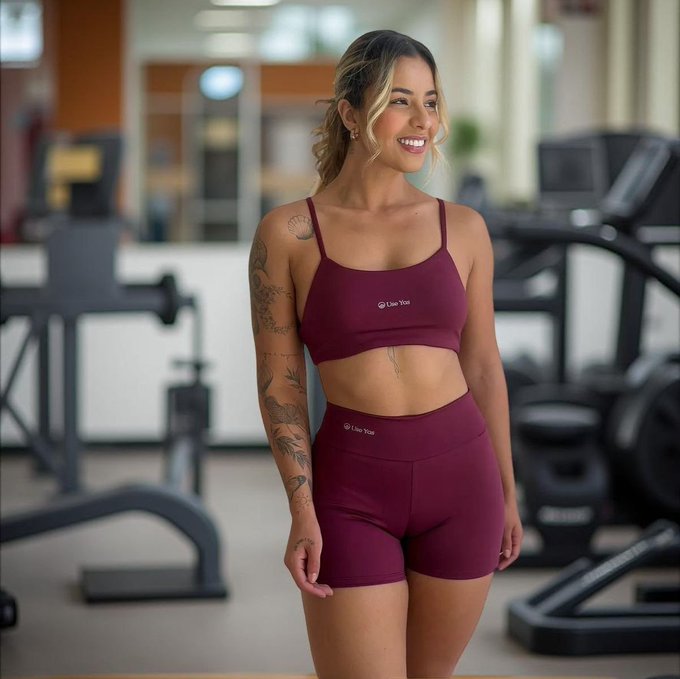 Conjunto Fitness Virginia Top e Short