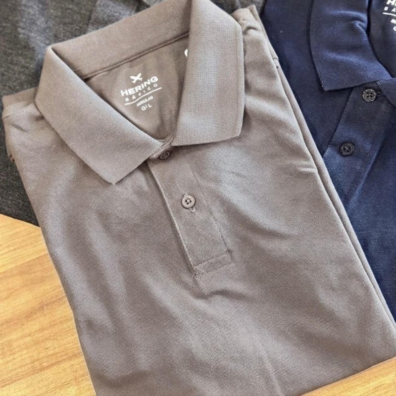 Camisa Polo Básica Masculina Manga Curta Em Piquet Hering