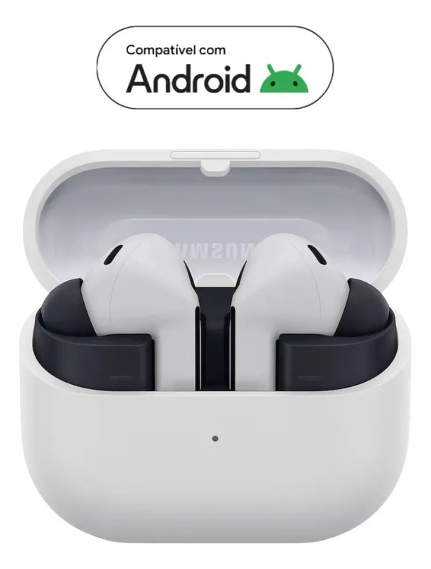 Samsung Galaxy Buds3 Fe - Cancelamento Ativo De Ruído - Cinza