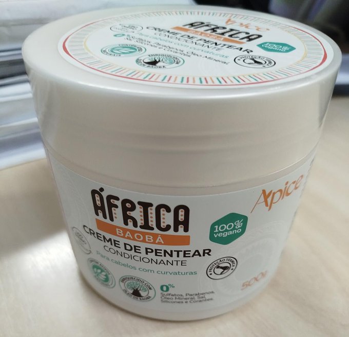 Creme de Pentear Ápice África Baobá 500g (ideal para curvaturas 3A a 4C) + Frete Grátis