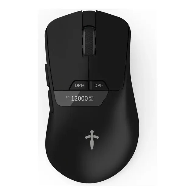Mouse Gamer Titorion Sem Fio Com Sensor Pixart 3311 E 12000 Dpi Preto