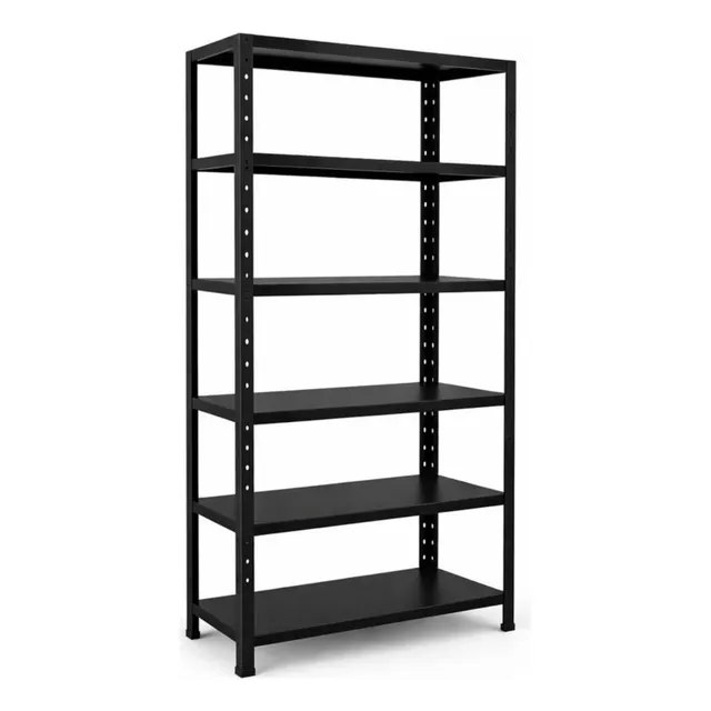 Estante De Aço 6 Prateleiras 198x90cm Multiuso Resistente Preto