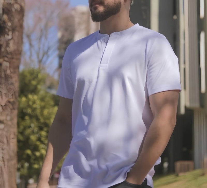 Camiseta Henley Core Masculino