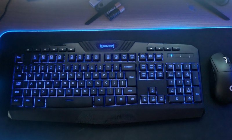 Teclado Membrana Gamer Redragon Harpe Wireless