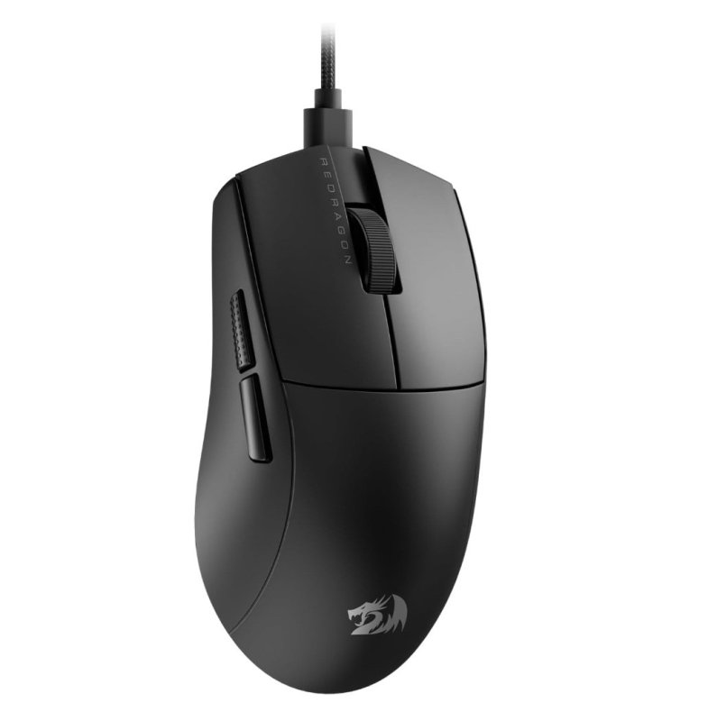 Mouse Gamer Redragon K1ng 1K Preto PAW3327 Cabo USB Tipo-C Removível 12400 DPI M724
