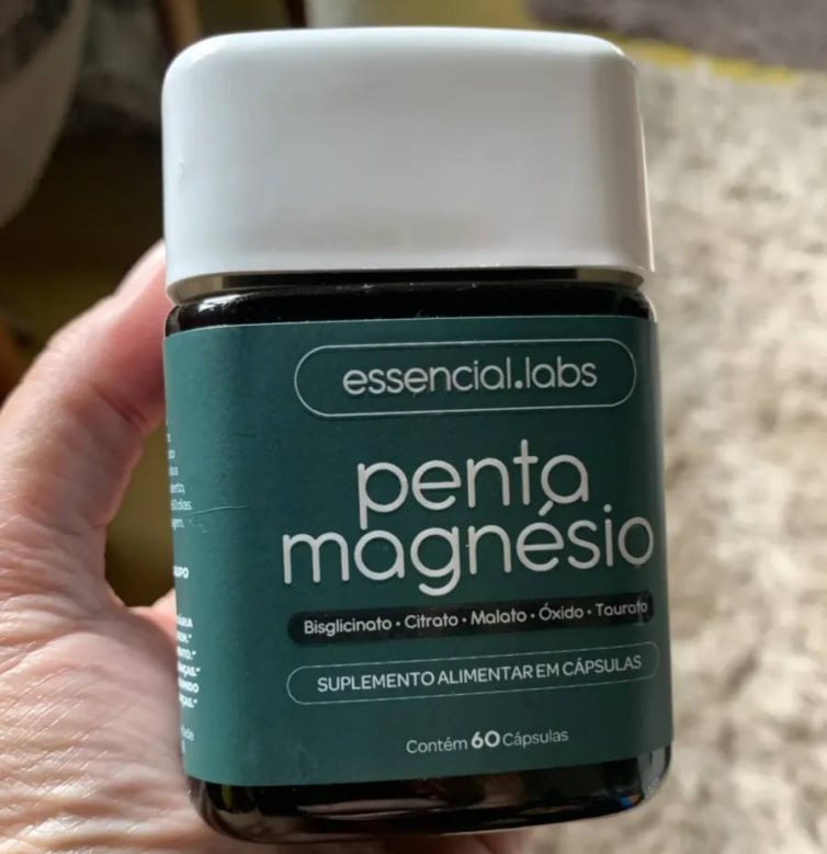 PENTA MAGNÉSIO - Bisglicinato + Dimalato + Citrato + Taurato + Óxido de Magnésio