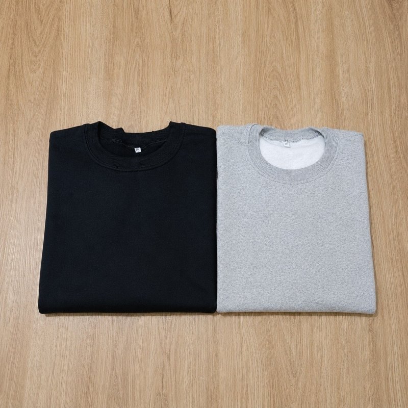 Kit 2 Blusa Moletom Masculino Gola Careca Algodão Premium