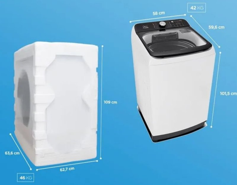 Maquina da Lavar Midea Wave Agitator 13kg