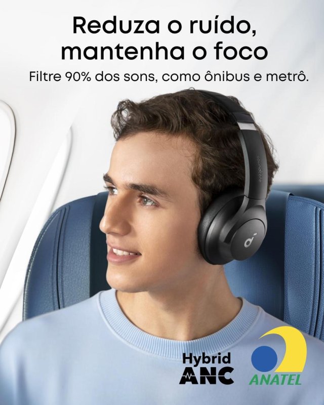 Soundcore Q20i Anker com Cancelamento de Ruído Ativo