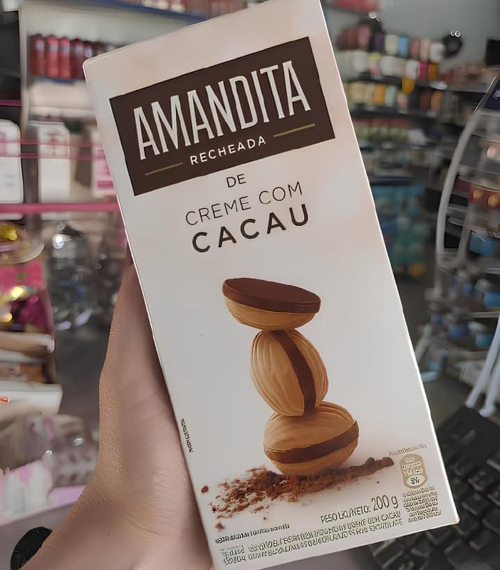 Wafer Recheado Sabor Chocolate Amandita 200G