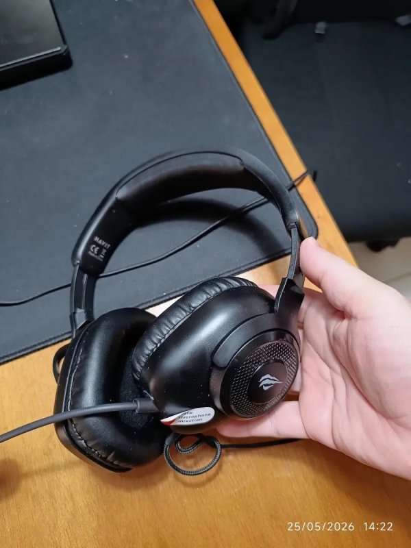 Fone Headset Gamer HAVIT H2230d P2 P3 3,5MM Microfone Removível Consoles PC Preto