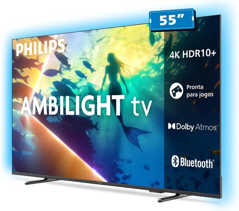 PHILIPS, Smart TV Ambilight 55" 4K, Titan OS