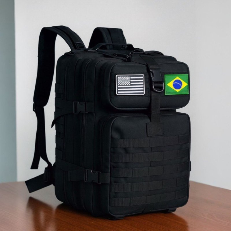 Mochila Tática Camping Militar 50 Litros Resistente A Água