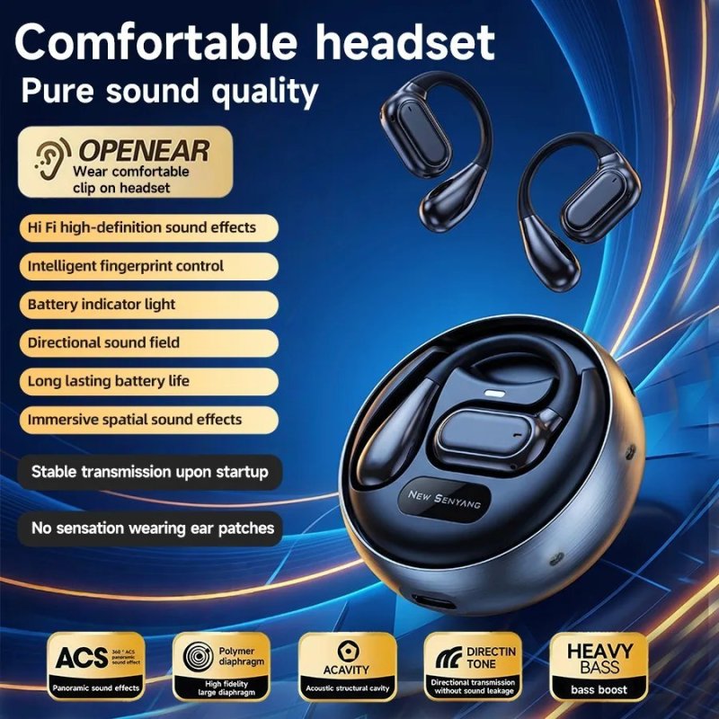 Fone Esportivo Bluetooth Sem Fio New Senyang