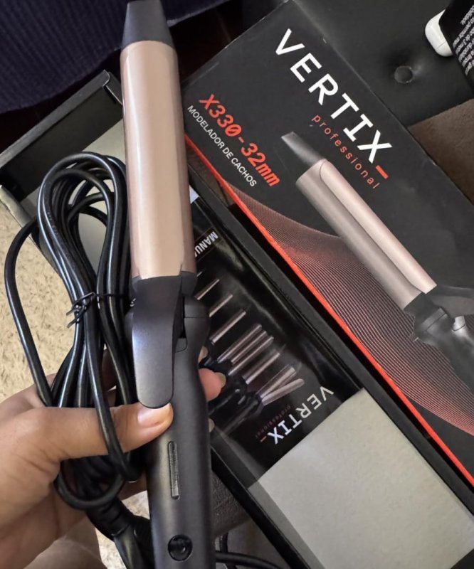 VERTIX Modelador De Cabelo Profissional Vertix X330 32Mm X 130Mm Bivolt Vertix Rose