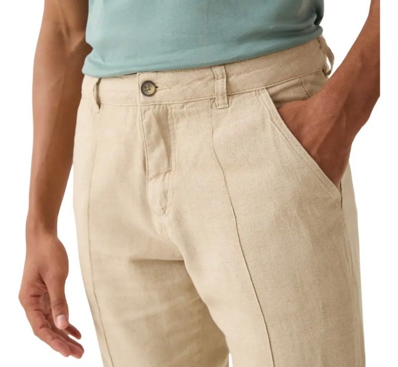 Calça Social Linho Masculina Casamento Ferias Na Praia