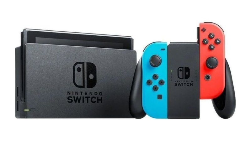 Nintendo Switch 32GB 1 Controle Joy-Con Vermelho e Azul