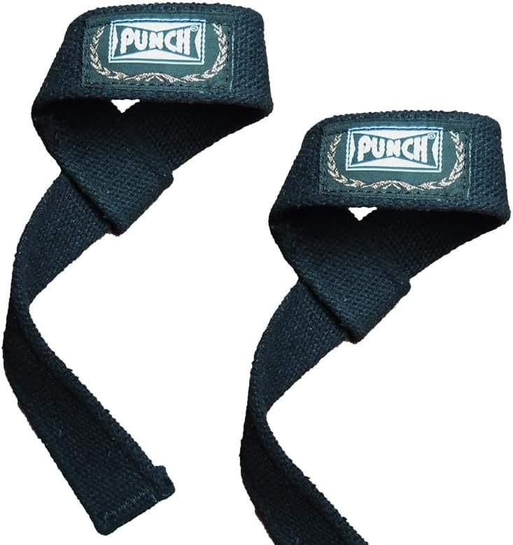 Strap Musculação Punch - Preto - Par - 100% Algodão