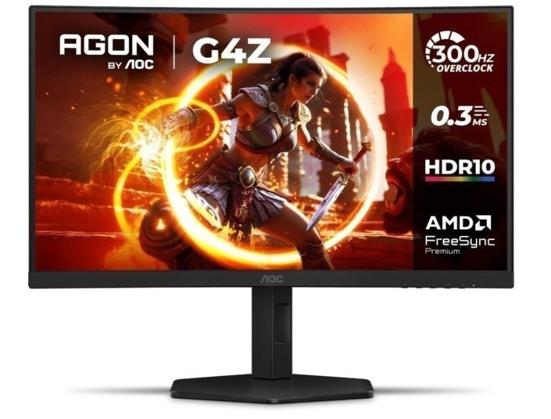 Monitor Gamer Curvo AOC AGON G4Z 27" 300Hz 0,3ms HDR10 Base Ajustável C27G4Z/P