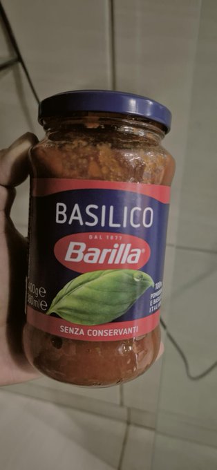 Barilla Molho de Tomate Basilico Manjericão 400g
