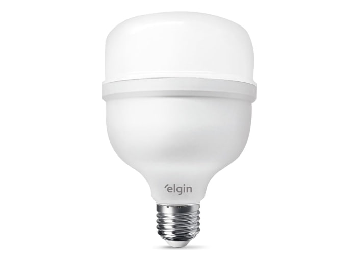 Lâmpada Super Bulbo LED T 30W 6500K Elgin Bivolt Luz Branca Fria