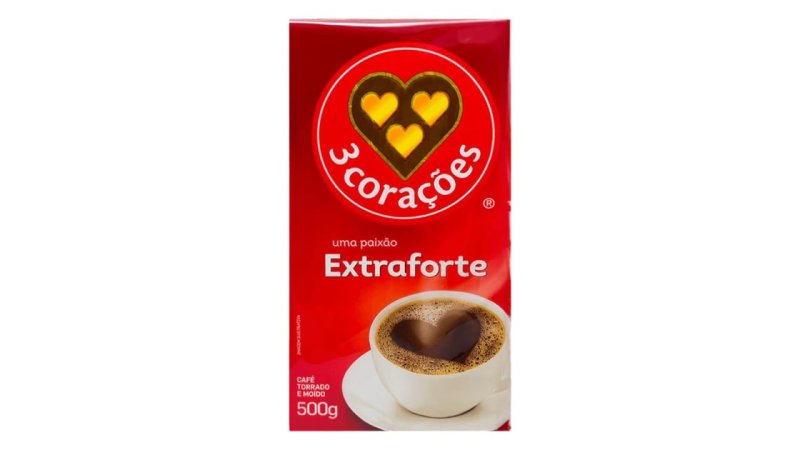 Café 3 Corações a Vácuo Extra Forte 500g