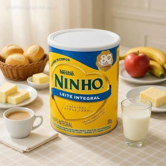 Leite em Pó Integral Ninho 380g