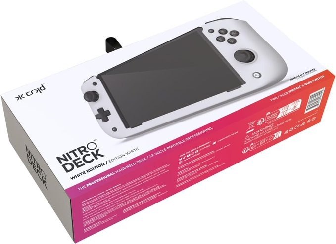 Controle CRKD Nitro Deck para Nintendo Switch Branco