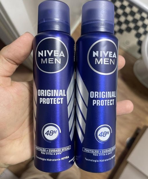 NIVEA MEN Kit Desodorante Antitranspirante Aerossol Original Protect 48h 150ml (2 unidades)