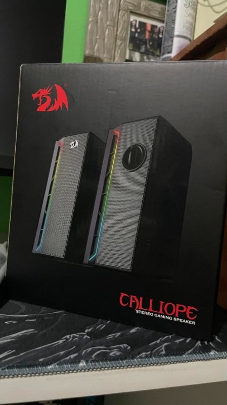 Caixa de Som Gamer Calliope RGB Preto + Frete Grátis