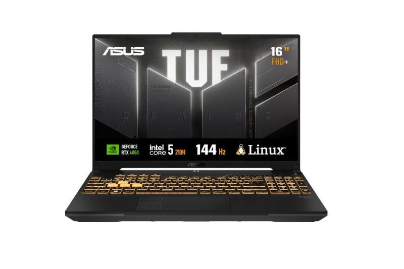 ASUS TUF Gaming F16 Intel Core 5, RTX 4050, 8 GB, 512 GB SSD, KeepOS, 16.0'' FHD, Mecha Gray
