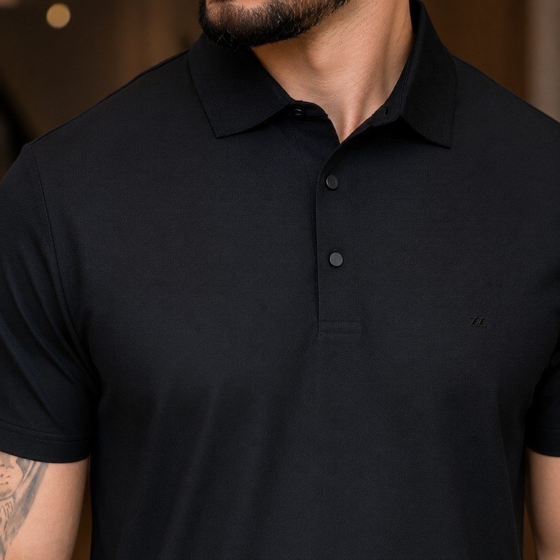 Camisa Polo Masculina Tecido Tech Confortavel Casual