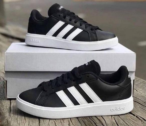 Tênis Masculino Grand Court 3.0 adidas Cblack/ftwwht/ftwwht Lisa