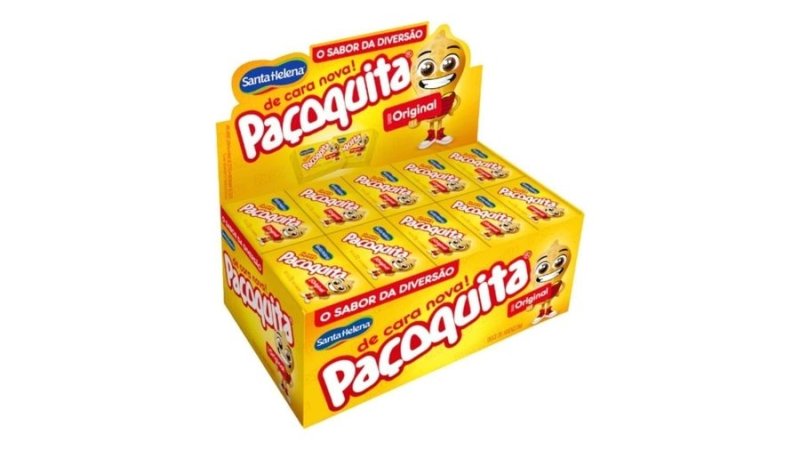 Paçoca Quadrada Paçoquita C/50 Unidades 1kg Festa Junina Santa Helena