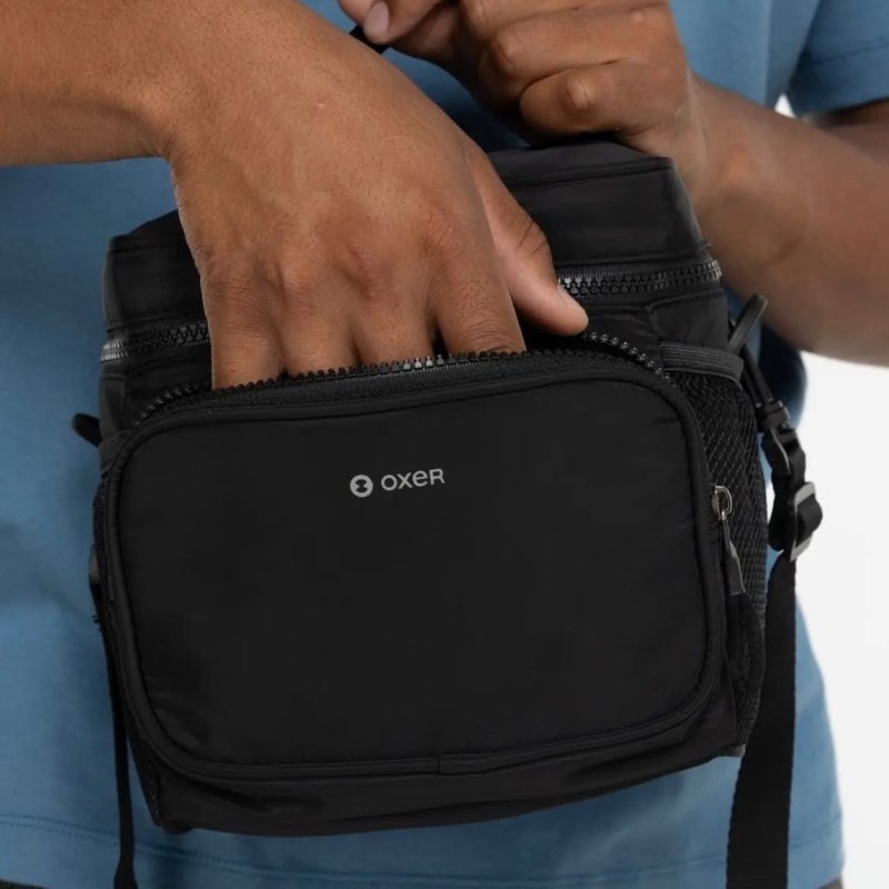 Lancheira Oxer Térmica Preto Liso + Frete Grátis