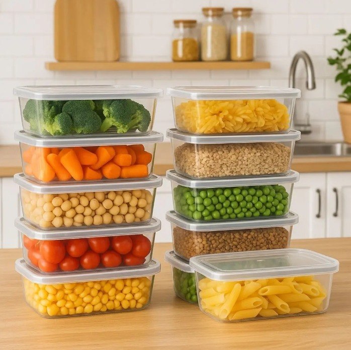Kit 10 Potes 500ml Bpa Free Freezer Microondas Reutilizável + Frete Grátis
