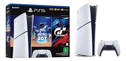 PlayStation 5 Slim Digital + Astro Bot e Gran Turismo 7